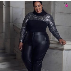 ELOQUII Faux Leather Pant